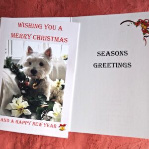 1 Pack of Westie Christmas Cards - blank
